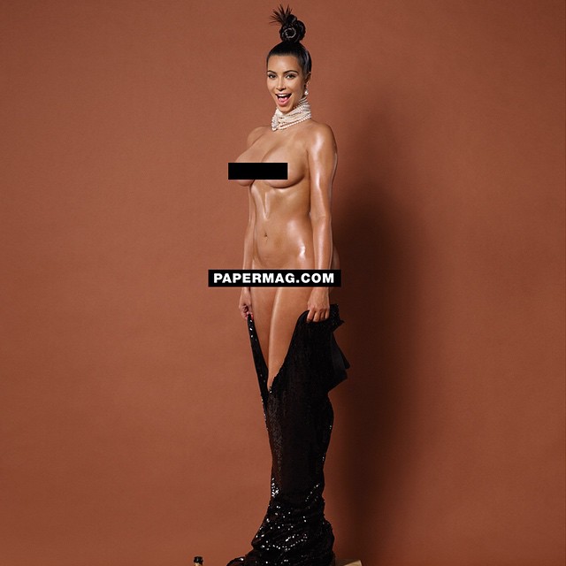 Kim Kardashian nago w Paper Magazine